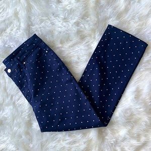CHARTER CLUB Dot Jeans Tummy Control Navy Blue 10Petite Women’s 8/10